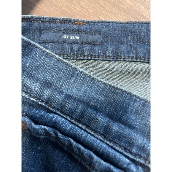 Lucky Brand 121 Slim Fit Jeans Mens Size 36 Button Fly Denim Measure 36x32 - Picture 6 of 9